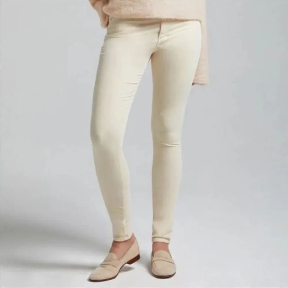 AG ADRIANO GOLDSCHMIED | Farrah Skinny Cream Velvet Jeans Women’s Size 29